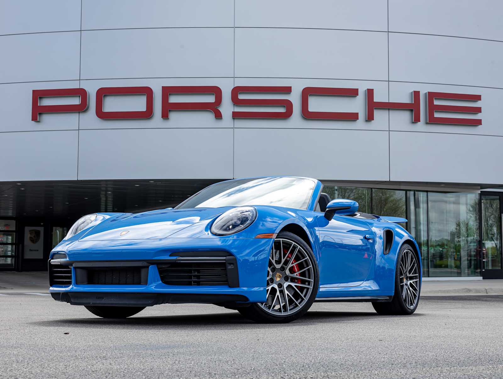 Shark Blue 2024 Porsche 911 Turbo Cabriolet AWD Convertible All-Wheel Drive Automatic