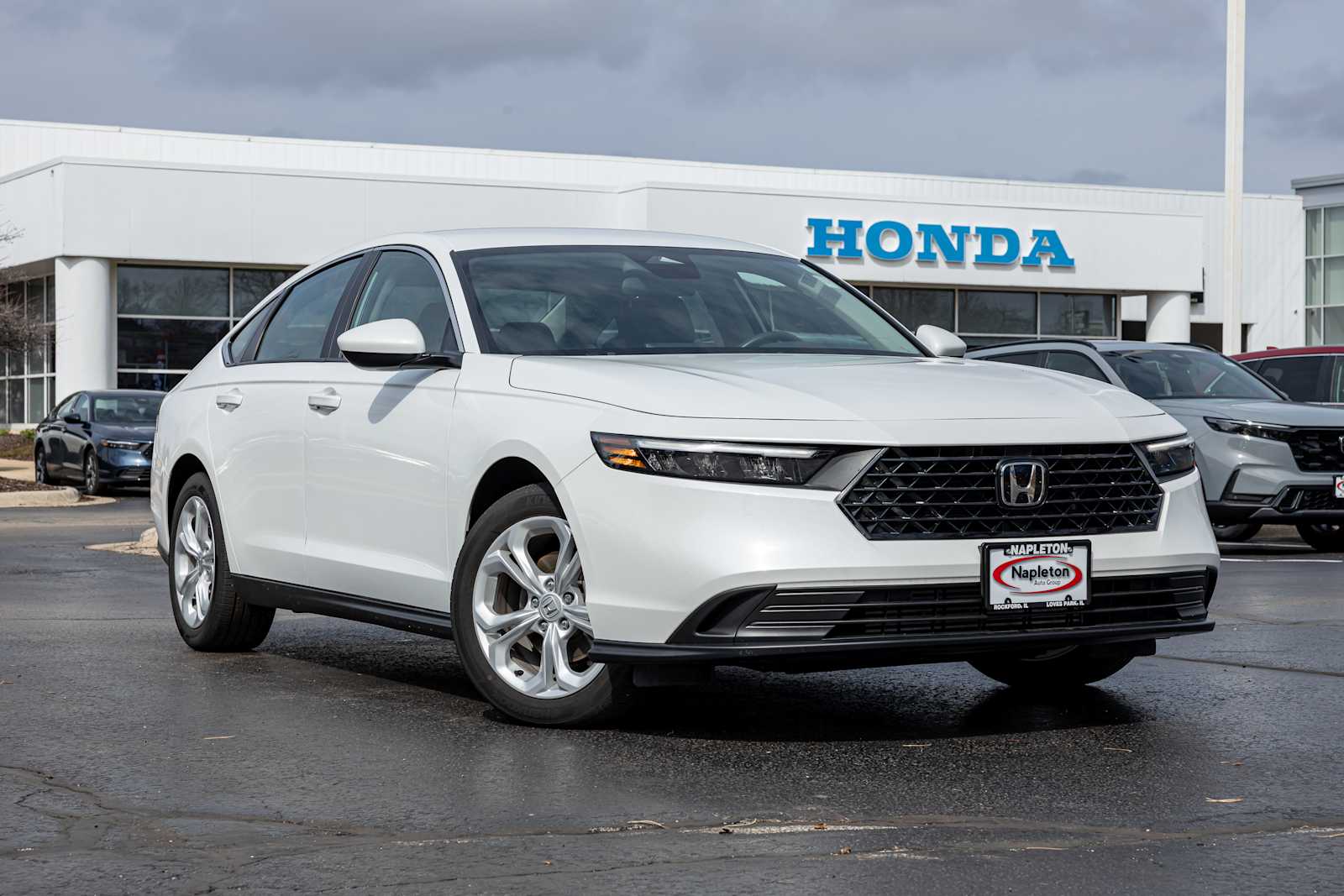 Platinum White Pearl 2024 Honda Accord LX FWD Sedan Front-Wheel Drive Continuously Variable Transmission