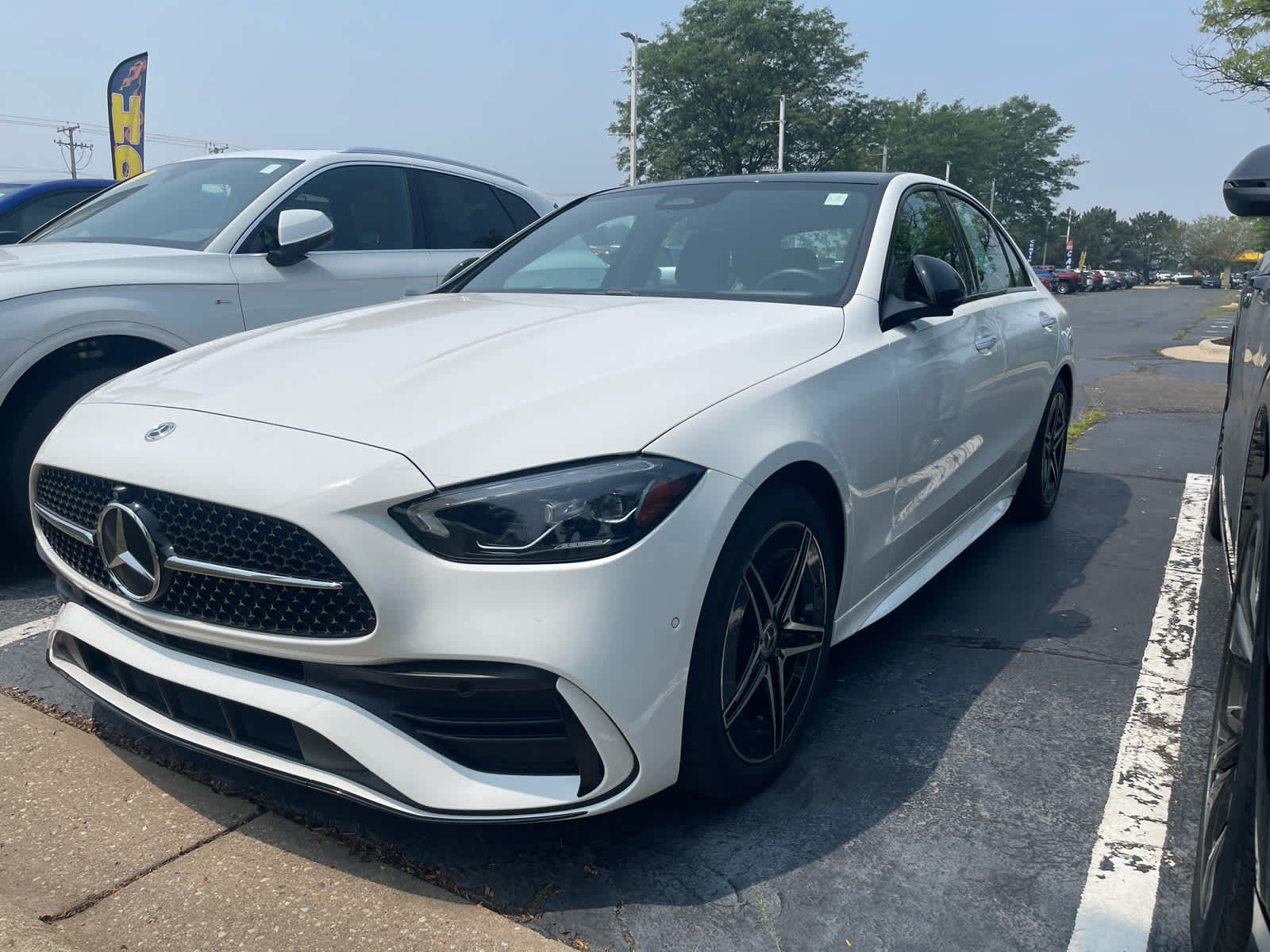 Polar White 2024 Mercedes-Benz C-Class Sedan All-Wheel Drive 9-Speed Automatic
