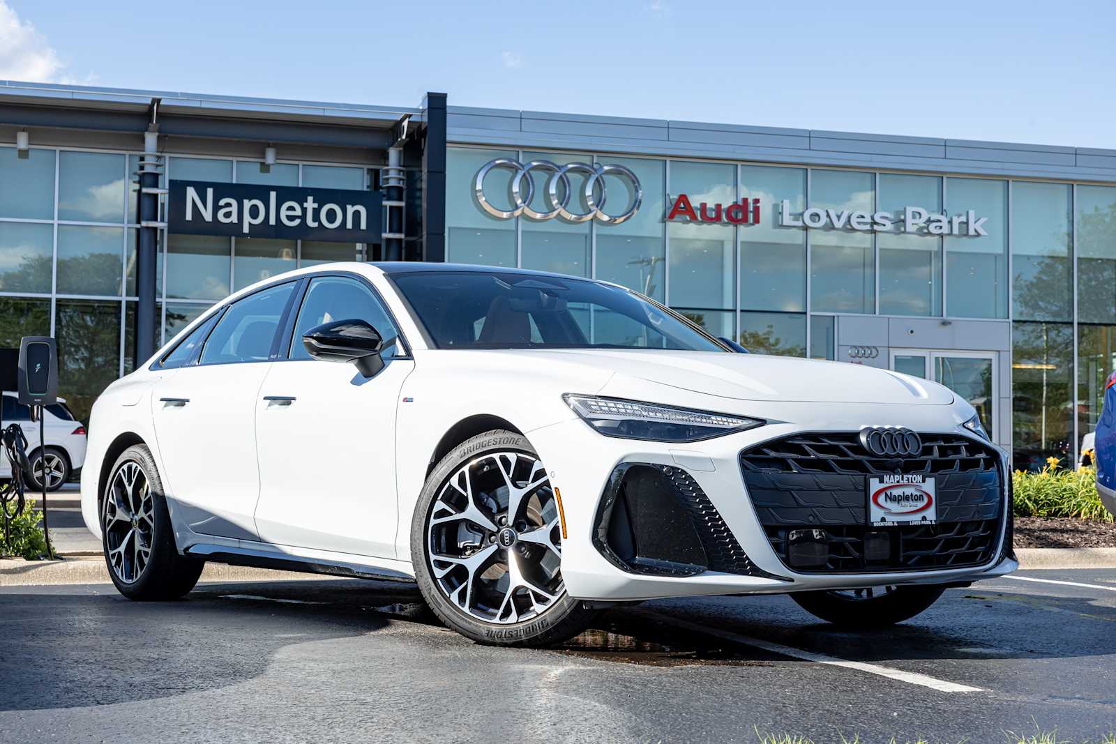 White 2026 Audi A6 quattro Premium Plus 55 TFSI Sedan All-Wheel Drive 7-Speed Automatic