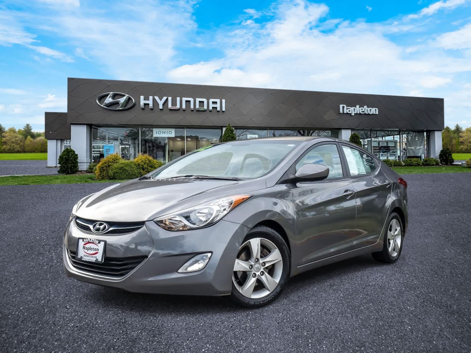 Harbor Gray Metallic 2012 Hyundai Elantra Sedan Front-Wheel Drive Automatic