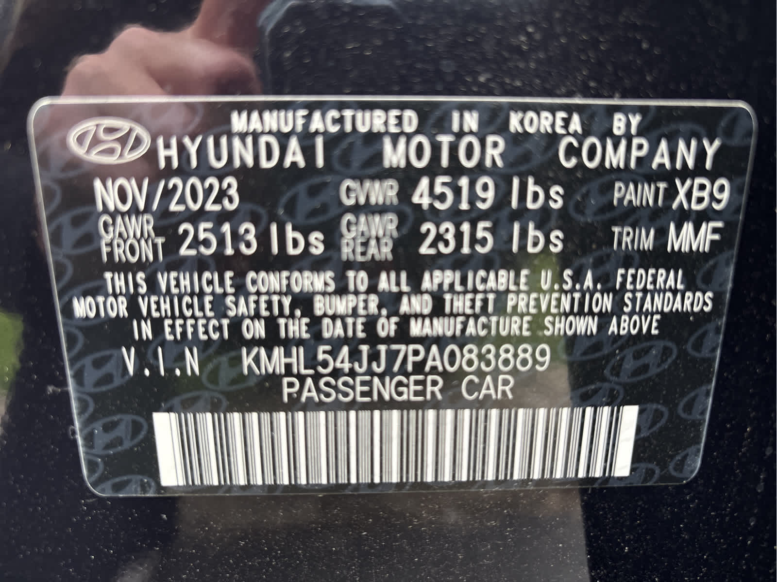 2023 Hyundai Sonata Hybrid Limited 37
