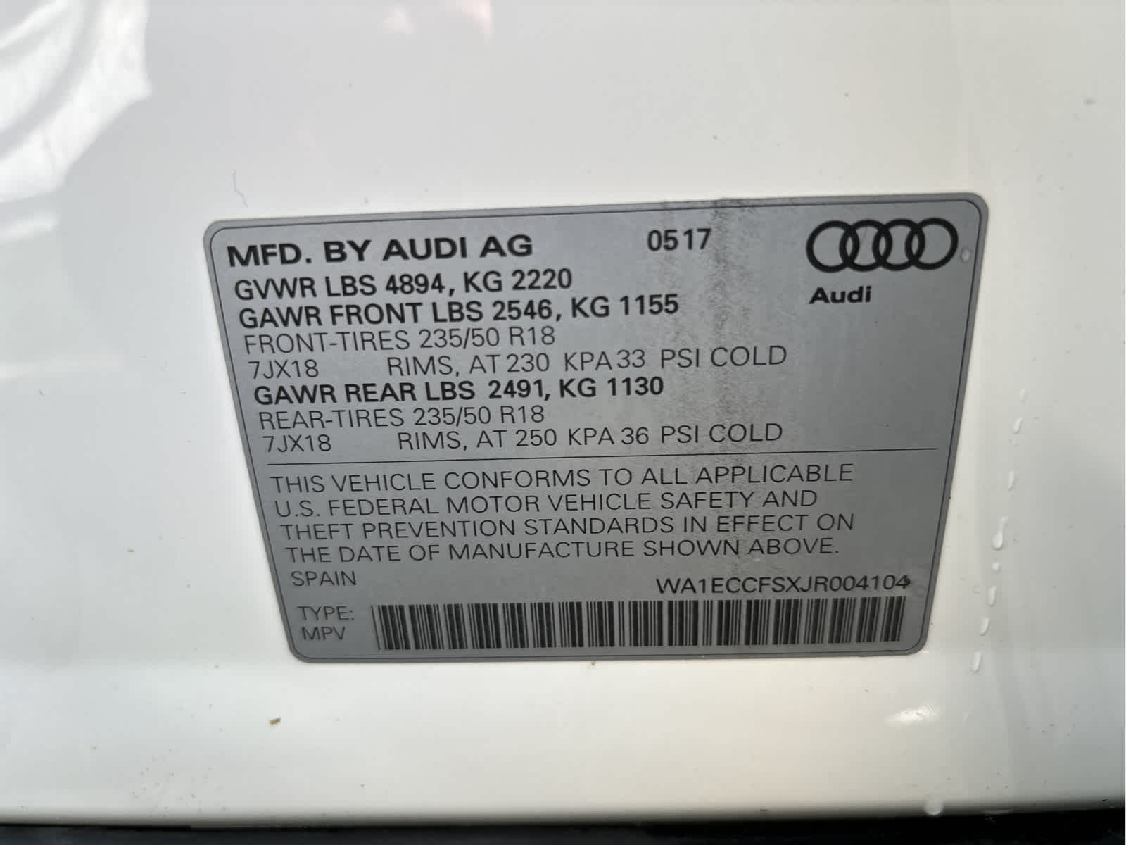 2018 Audi Q3 Premium 36