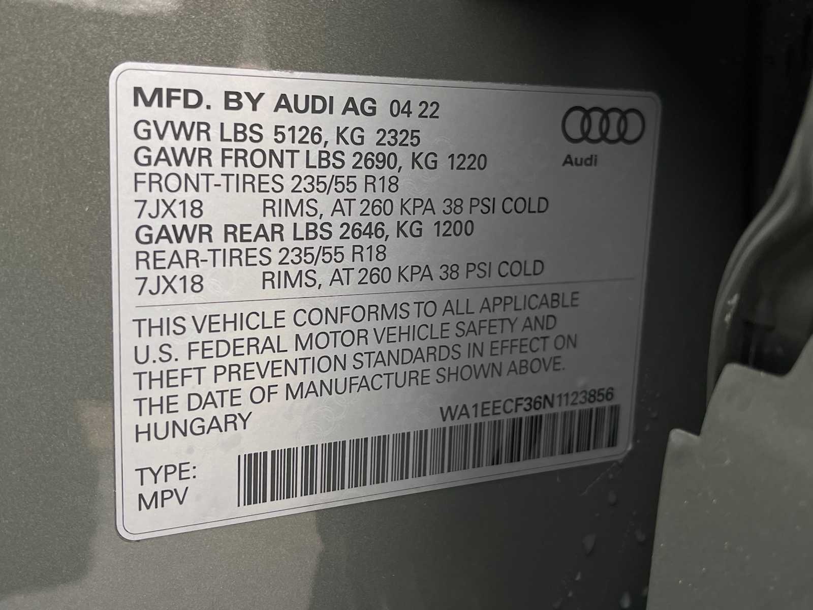 2022 Audi Q3 S line Premium Plus 37