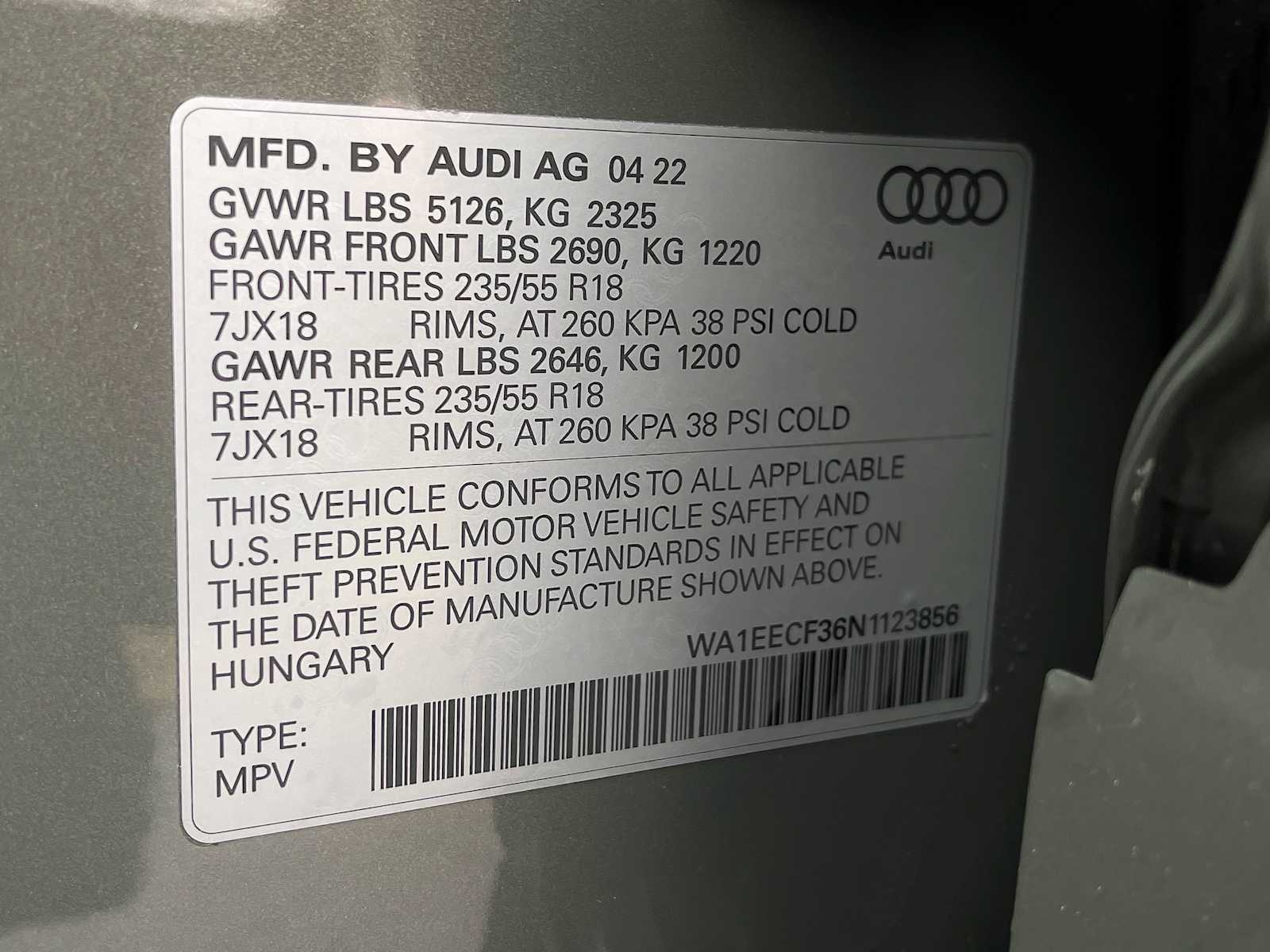 2022 Audi Q3 S line Premium Plus 37