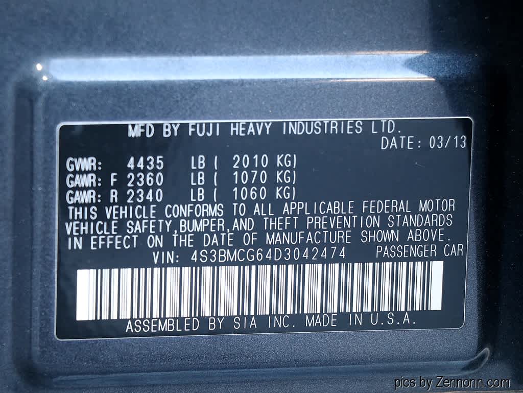 2013 Subaru Legacy 2.5i Premium 30