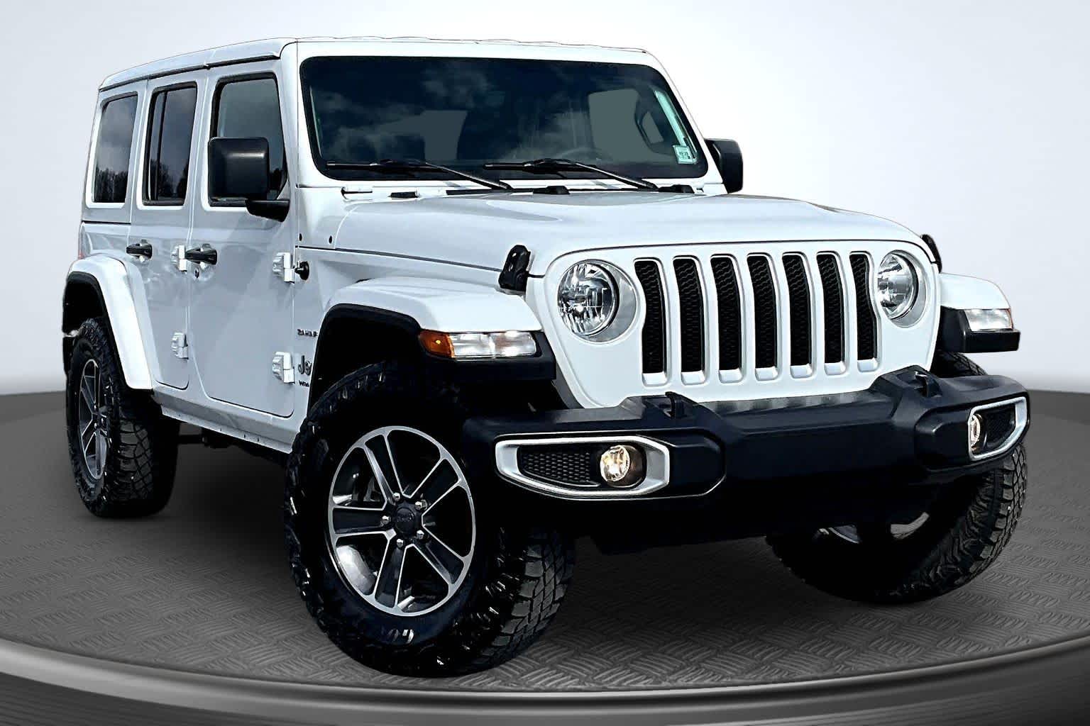 2023 Jeep Wrangler Sahara Bright White at James Chevrolet