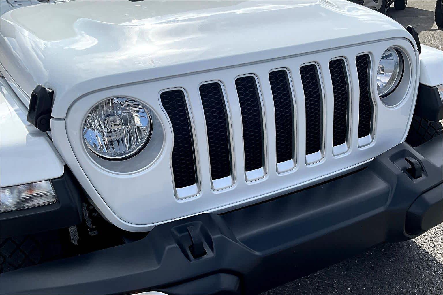2023 Jeep Wrangler Sahara Bright White at James Chevrolet