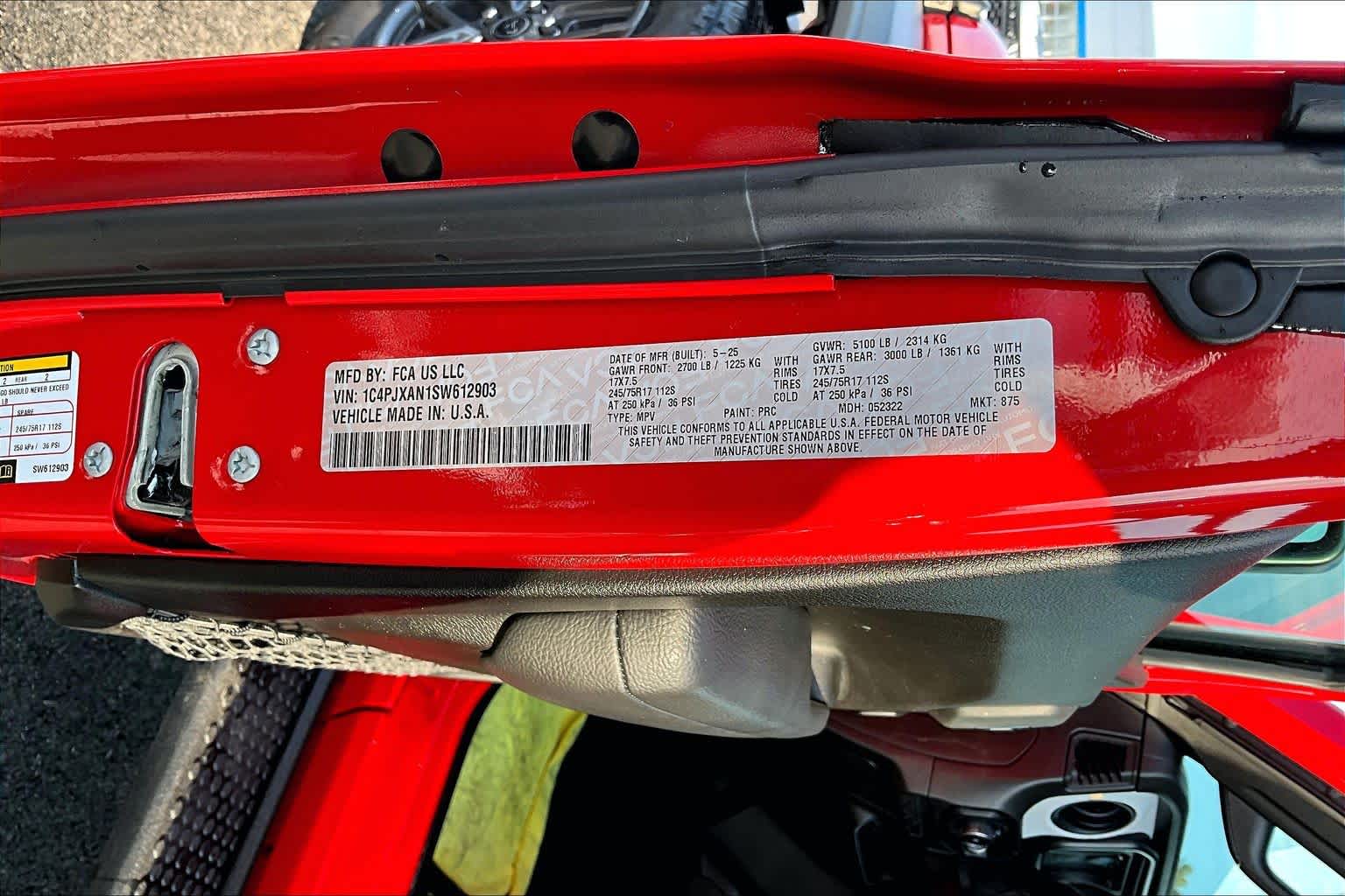 2025 Jeep Wrangler Sport S Firecracker Red Clearcoat at James Chevrolet