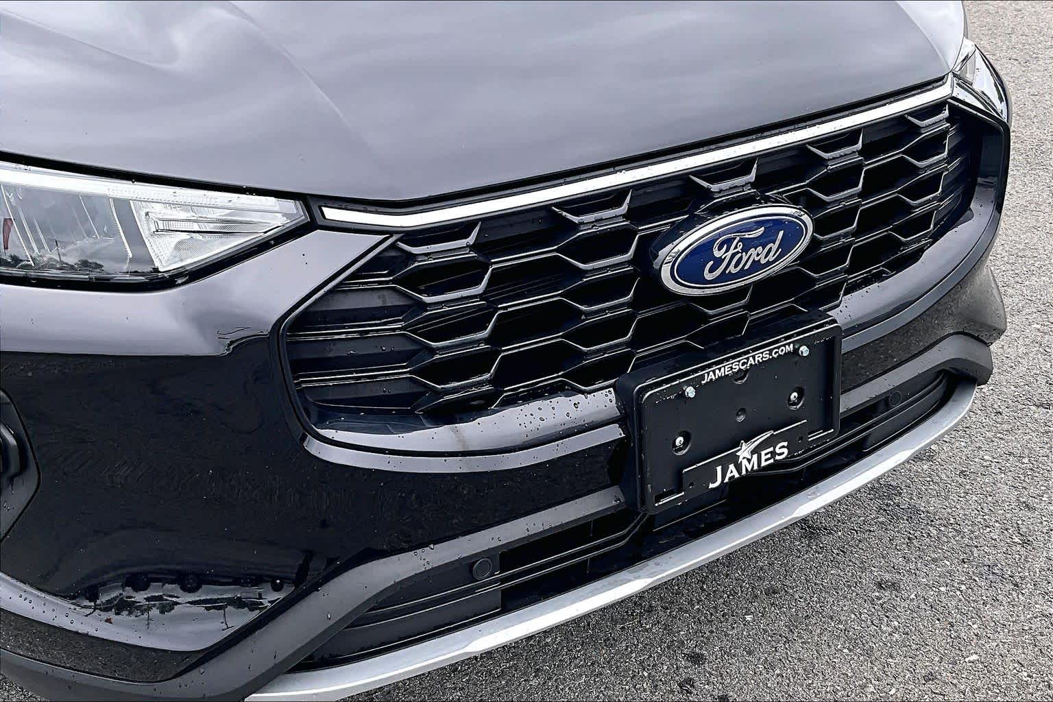 2025 Ford Escape ST-Line Agate Black Metallic at James Chevrolet