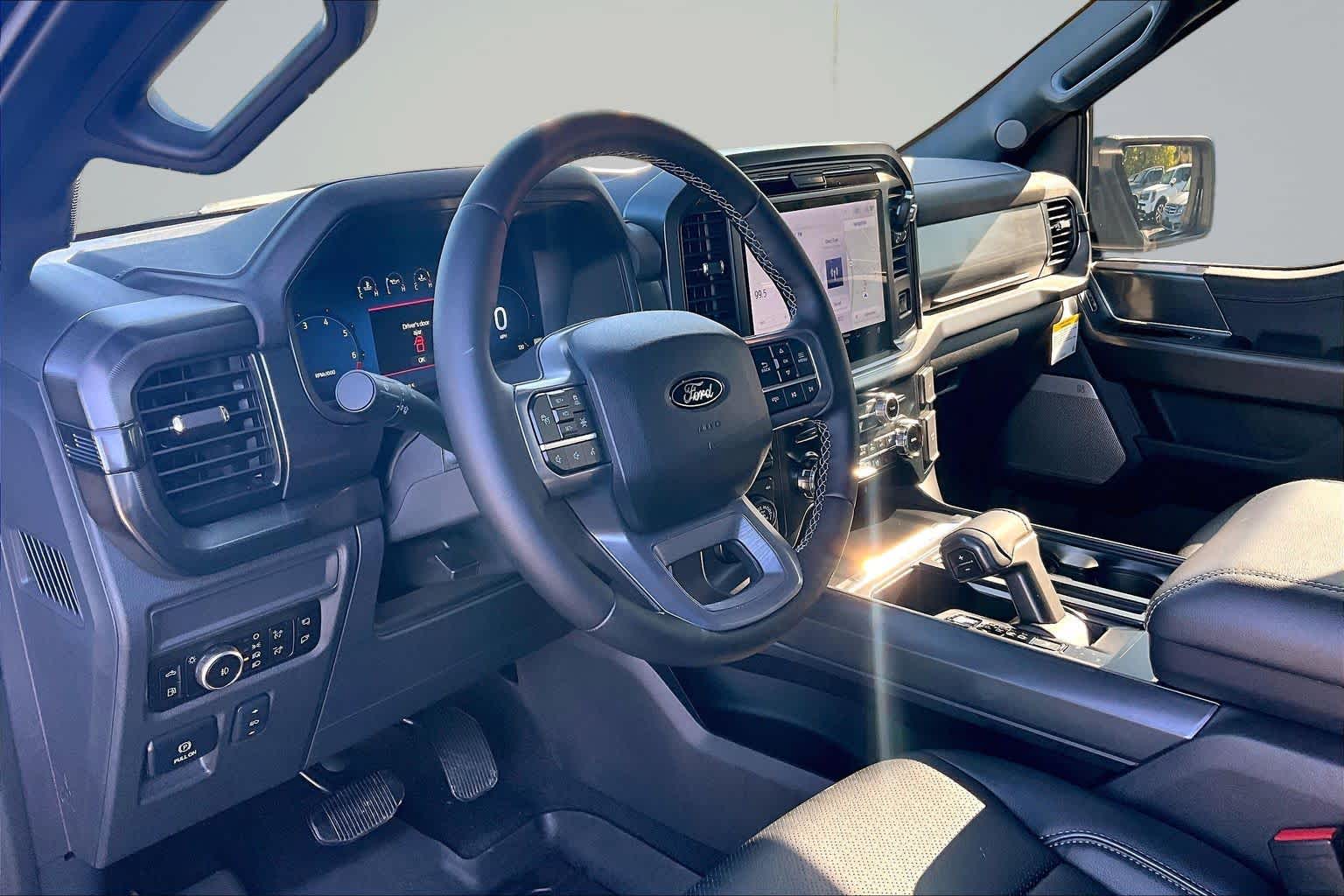 2025 Ford F-150 LARIAT Agate Black Metallic at James Chevrolet