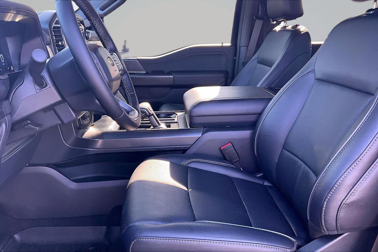 2025 Ford F-150 LARIAT Agate Black Metallic at James Chevrolet