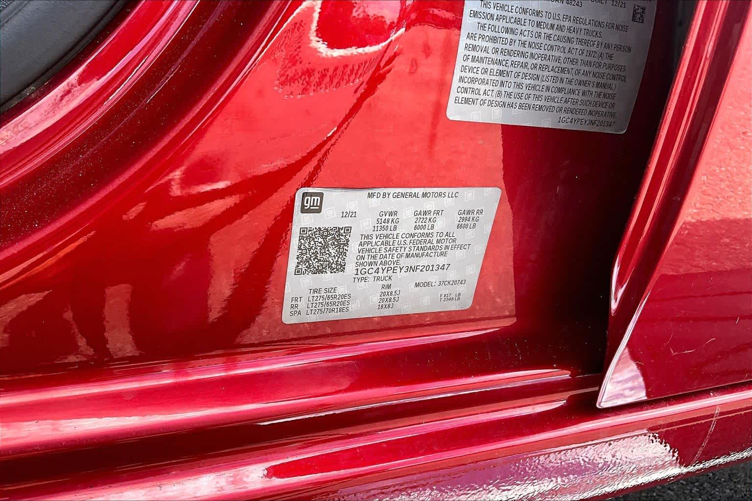 2022 Chevrolet Silverado 2500HD LTZ Cherry Red Tintcoat at James Chevrolet