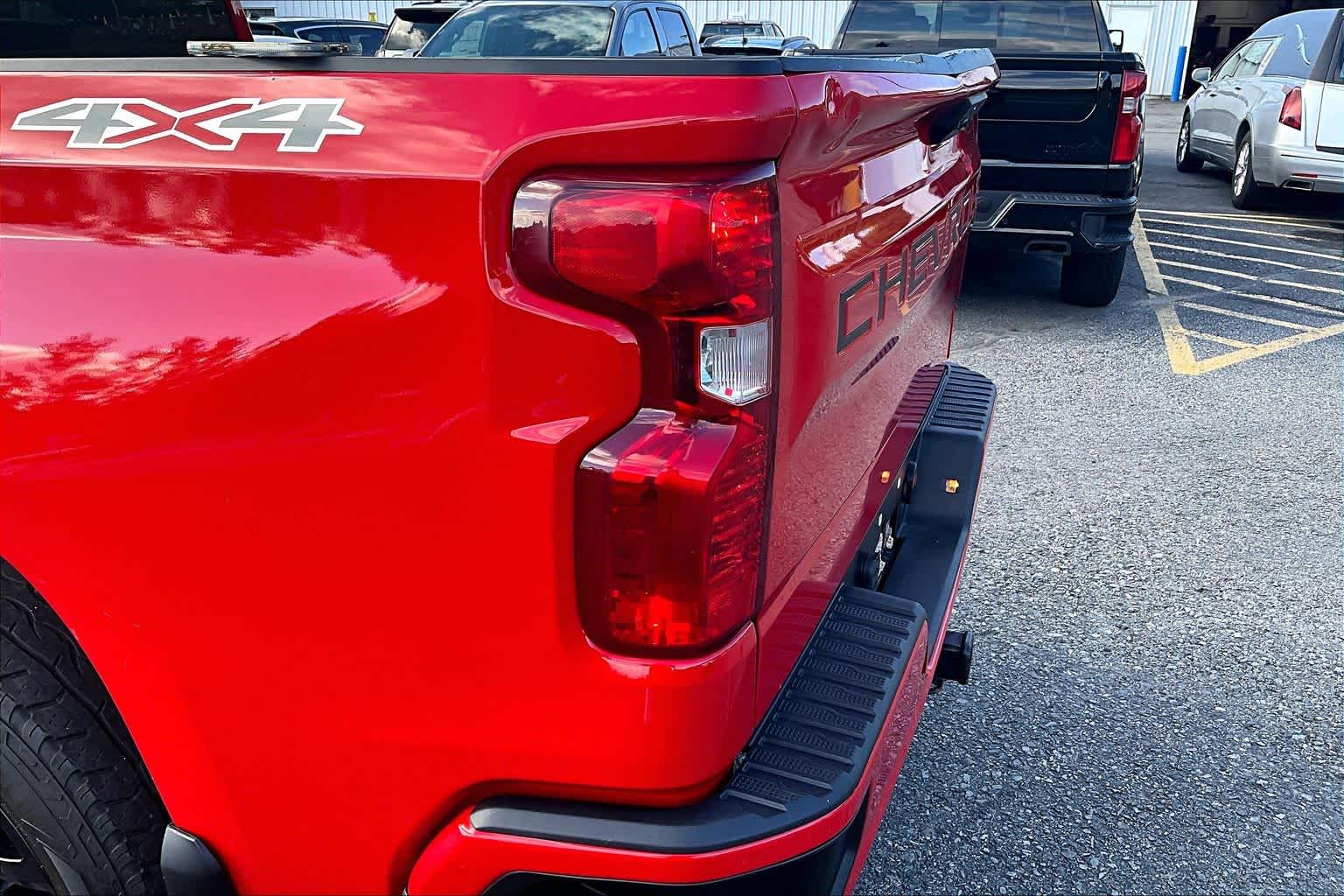 2024 Chevrolet Silverado 1500 Custom Red Hot at James Chevrolet