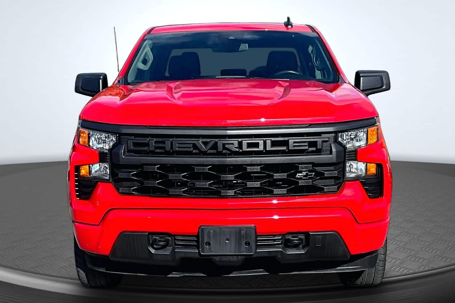 2024 Chevrolet Silverado 1500 Custom Red Hot at James Chevrolet