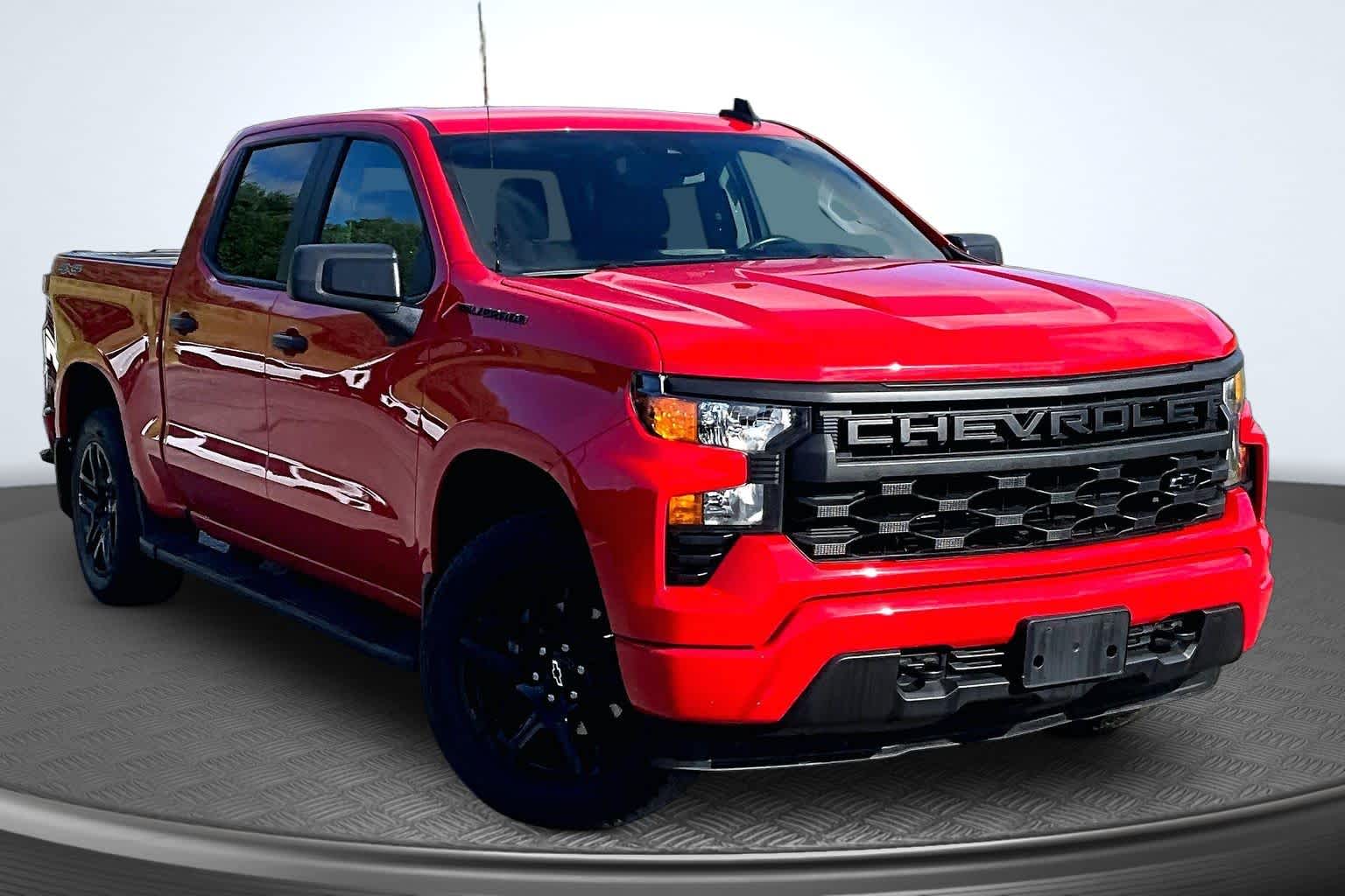 2024 Chevrolet Silverado 1500 Custom Red Hot at James Chevrolet