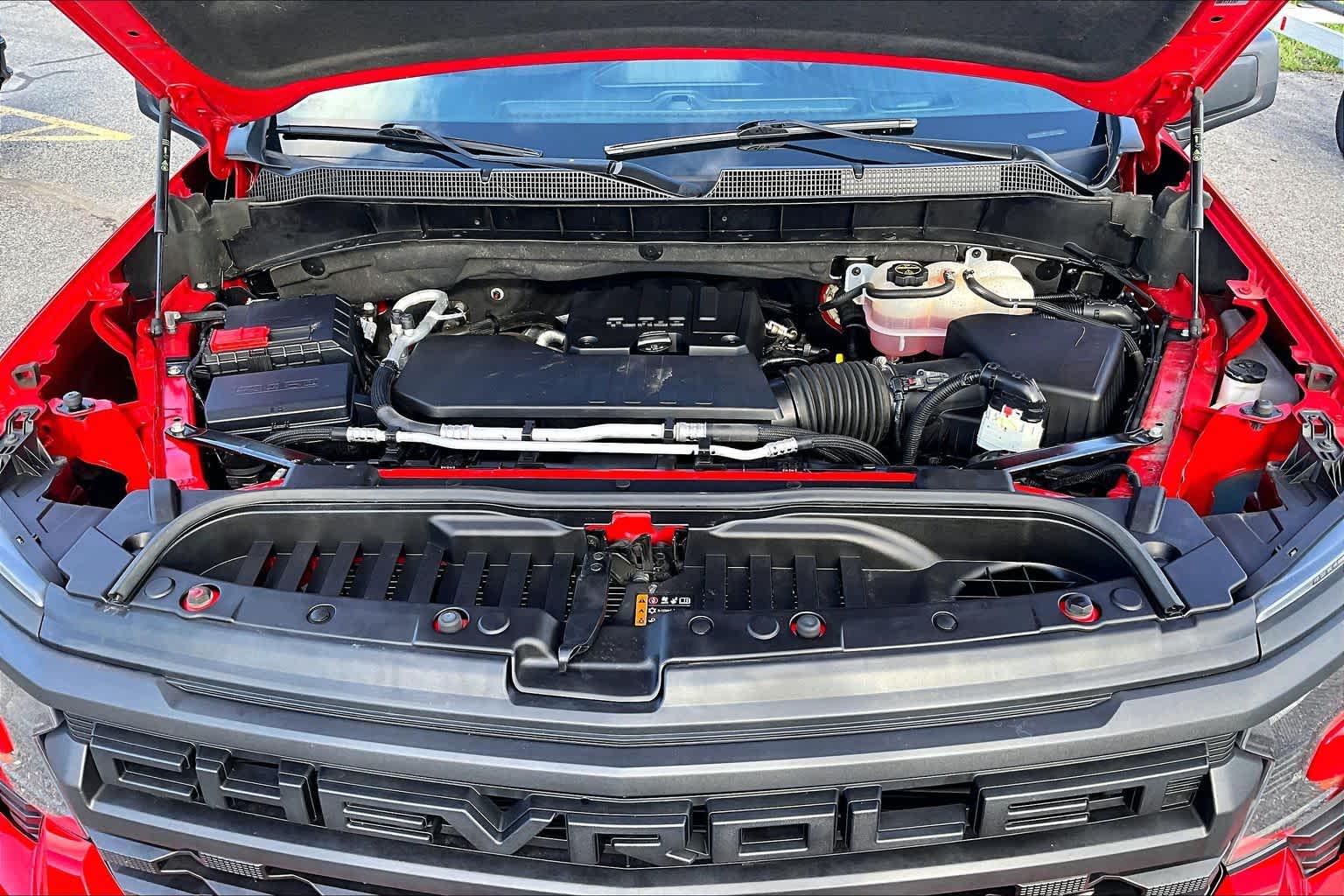2024 Chevrolet Silverado 1500 Custom Red Hot at James Chevrolet