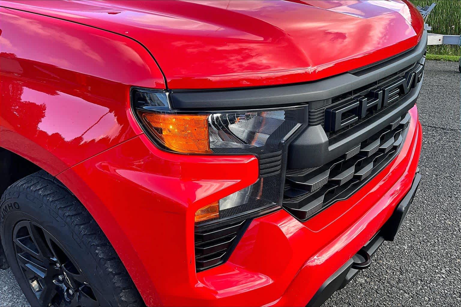 2024 Chevrolet Silverado 1500 Custom Red Hot at James Chevrolet