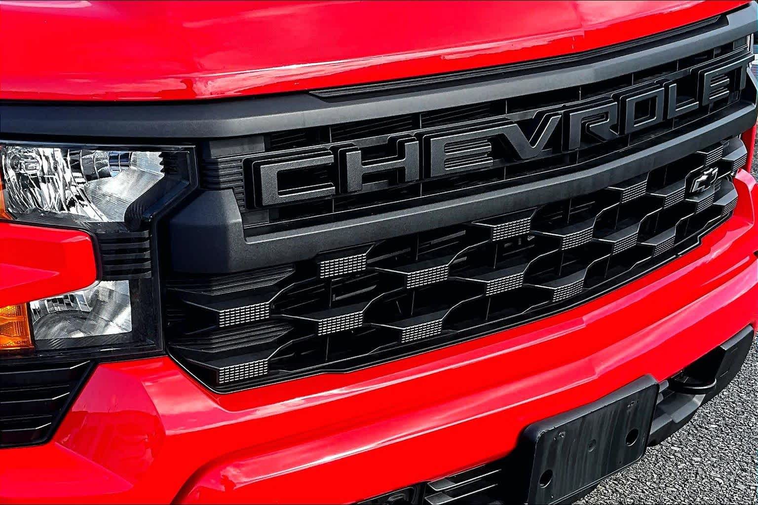 2024 Chevrolet Silverado 1500 Custom Red Hot at James Chevrolet