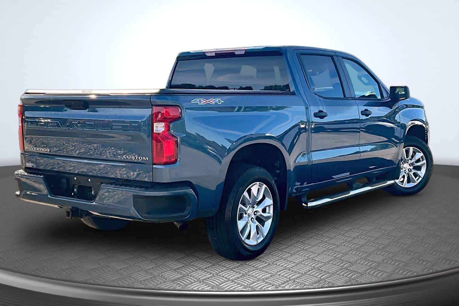 2024 Chevrolet Silverado 1500 Custom Lakeshore Blue Metallic at James Chevrolet