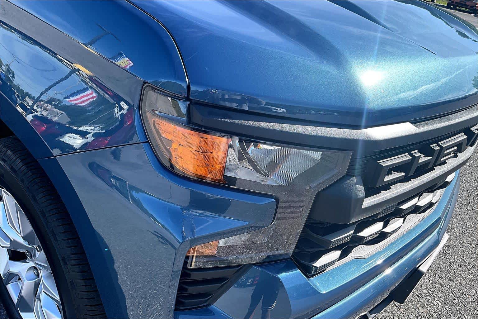 2024 Chevrolet Silverado 1500 Custom Lakeshore Blue Metallic at James Chevrolet