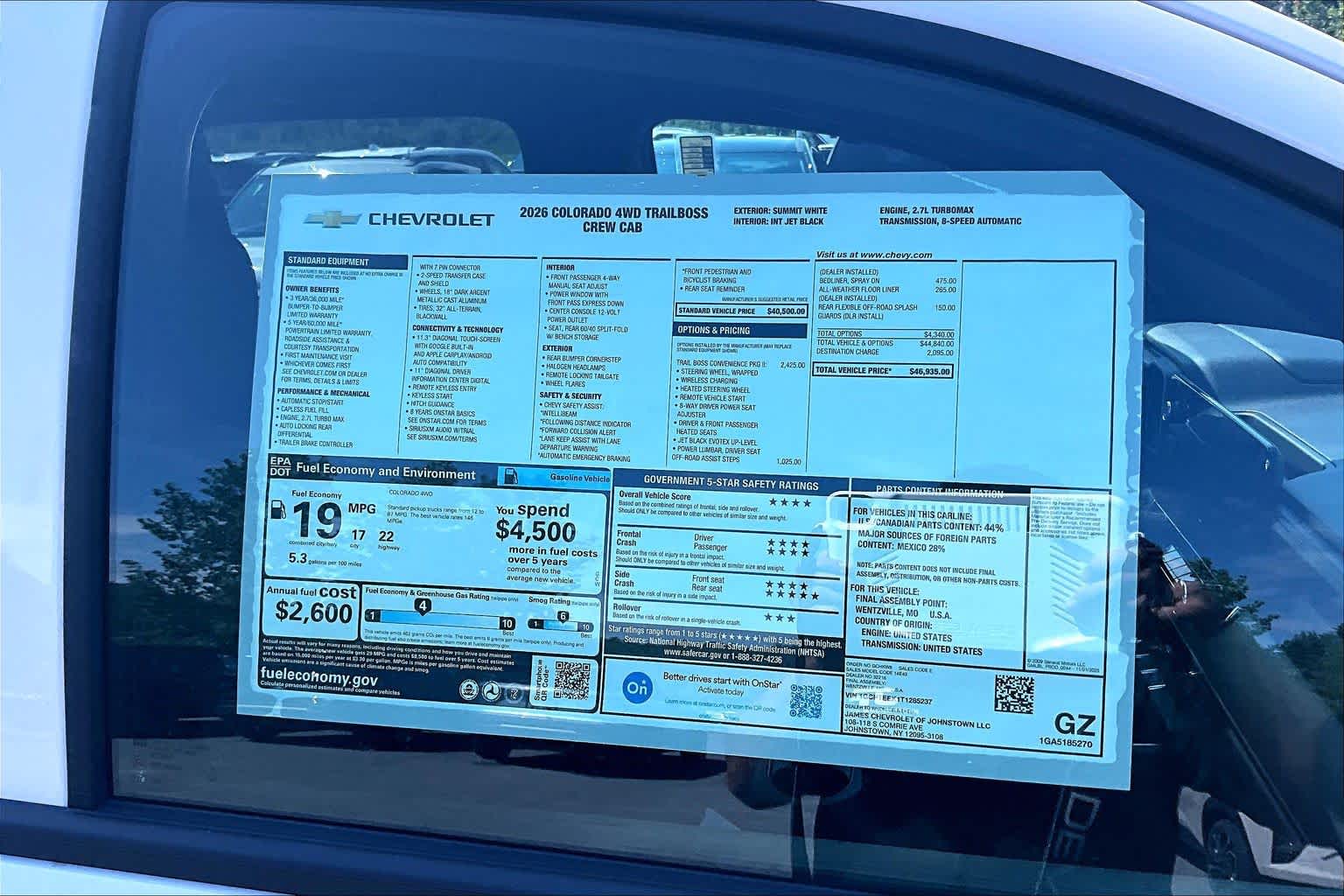 2026 Chevrolet Colorado 4WD Trail Boss Summit White at Mangino Chevrolet
