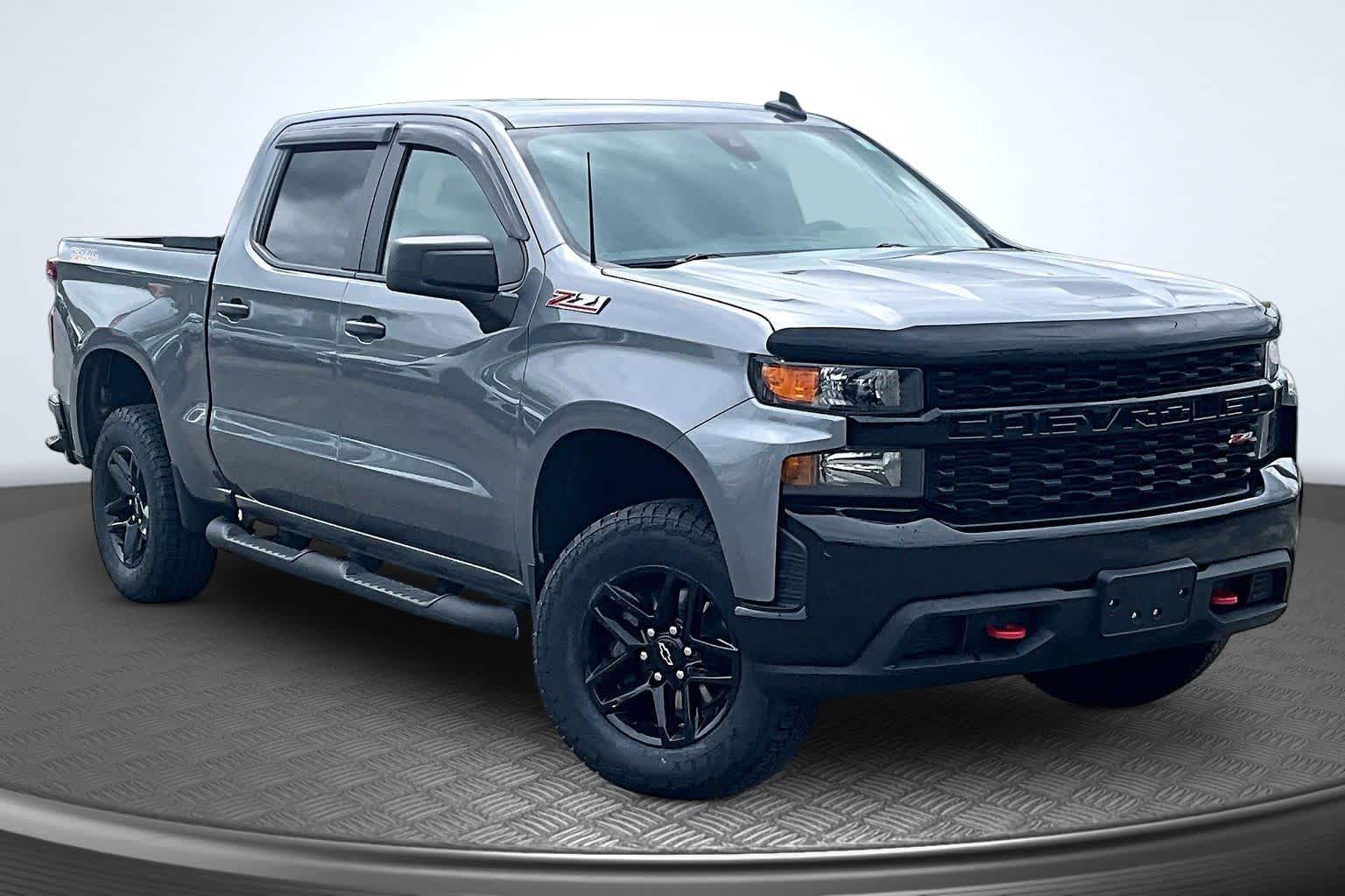 2021 Chevrolet Silverado 1500 Custom Trail Boss Satin Steel Metallic at James Chevrolet