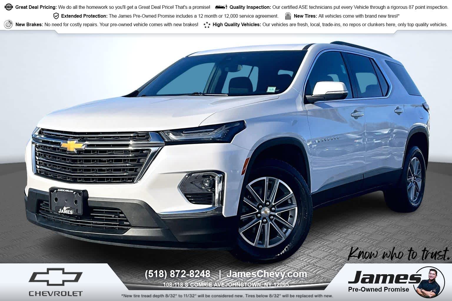 2023 Chevrolet Traverse LT Cloth Iridescent Pearl Tricoat at Mangino Chevrolet