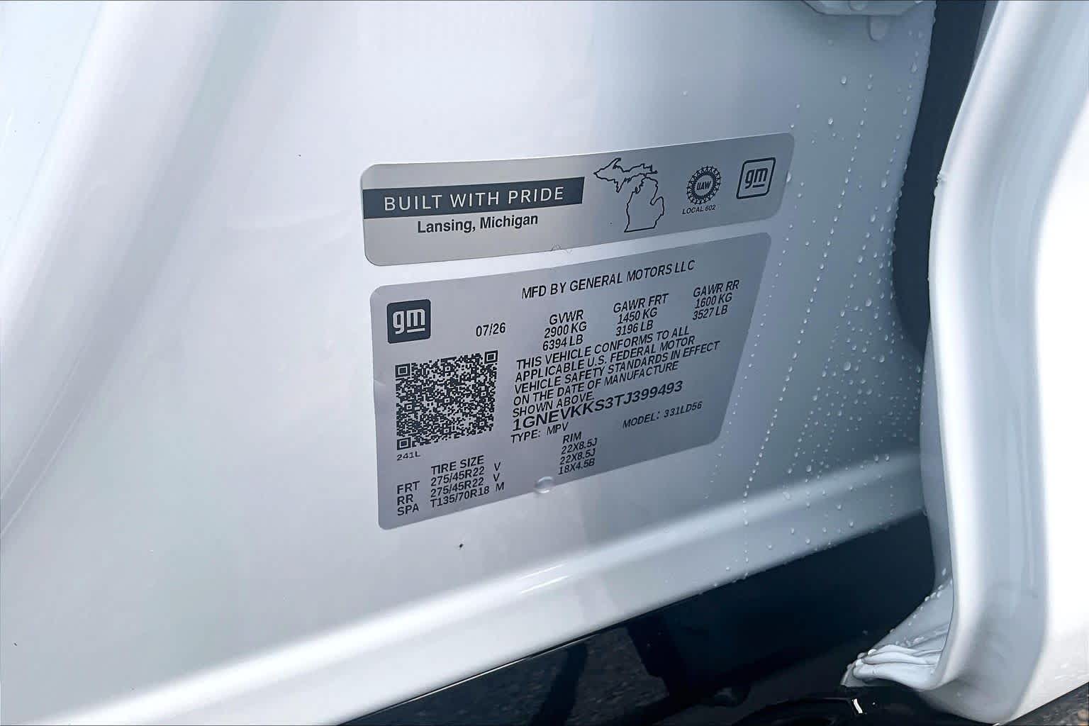 2026 Chevrolet Traverse AWD High Country Polar White Tricoat at James Chevrolet