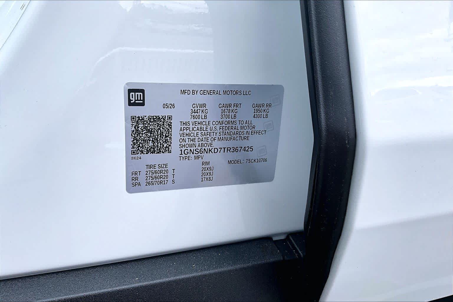 2026 Chevrolet Tahoe LT Summit White at James Chevrolet