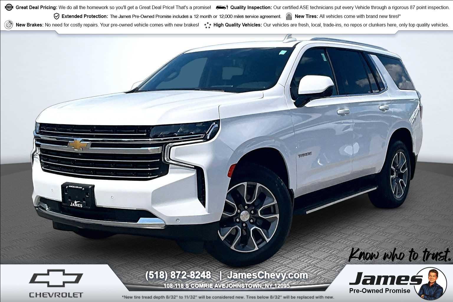 2023 Chevrolet Tahoe LT Summit White at James Chevrolet