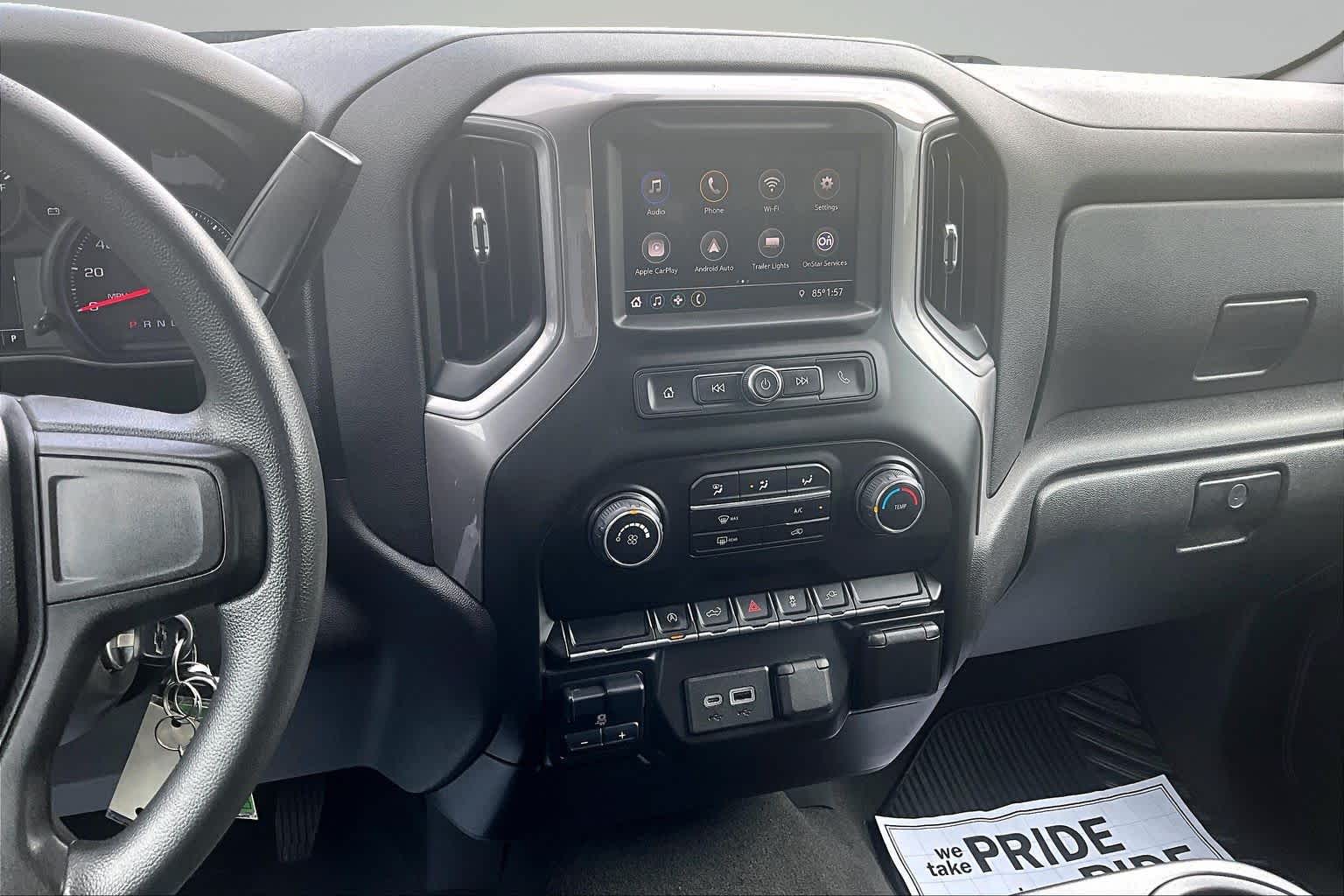 2021 Chevrolet Silverado 1500 Custom Satin Steel Metallic at Mangino Chevrolet