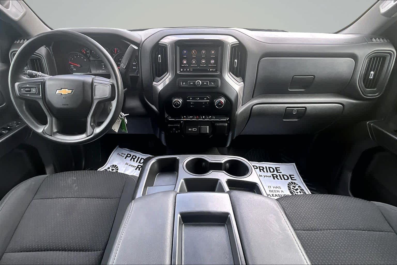 2021 Chevrolet Silverado 1500 Custom Satin Steel Metallic at Mangino Chevrolet