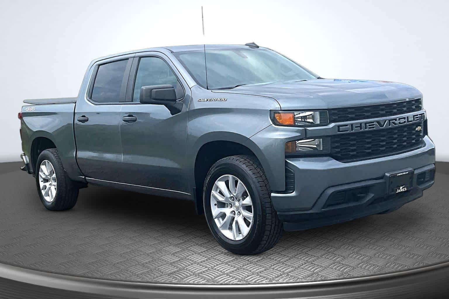 2021 Chevrolet Silverado 1500 Custom Satin Steel Metallic at Mangino Chevrolet