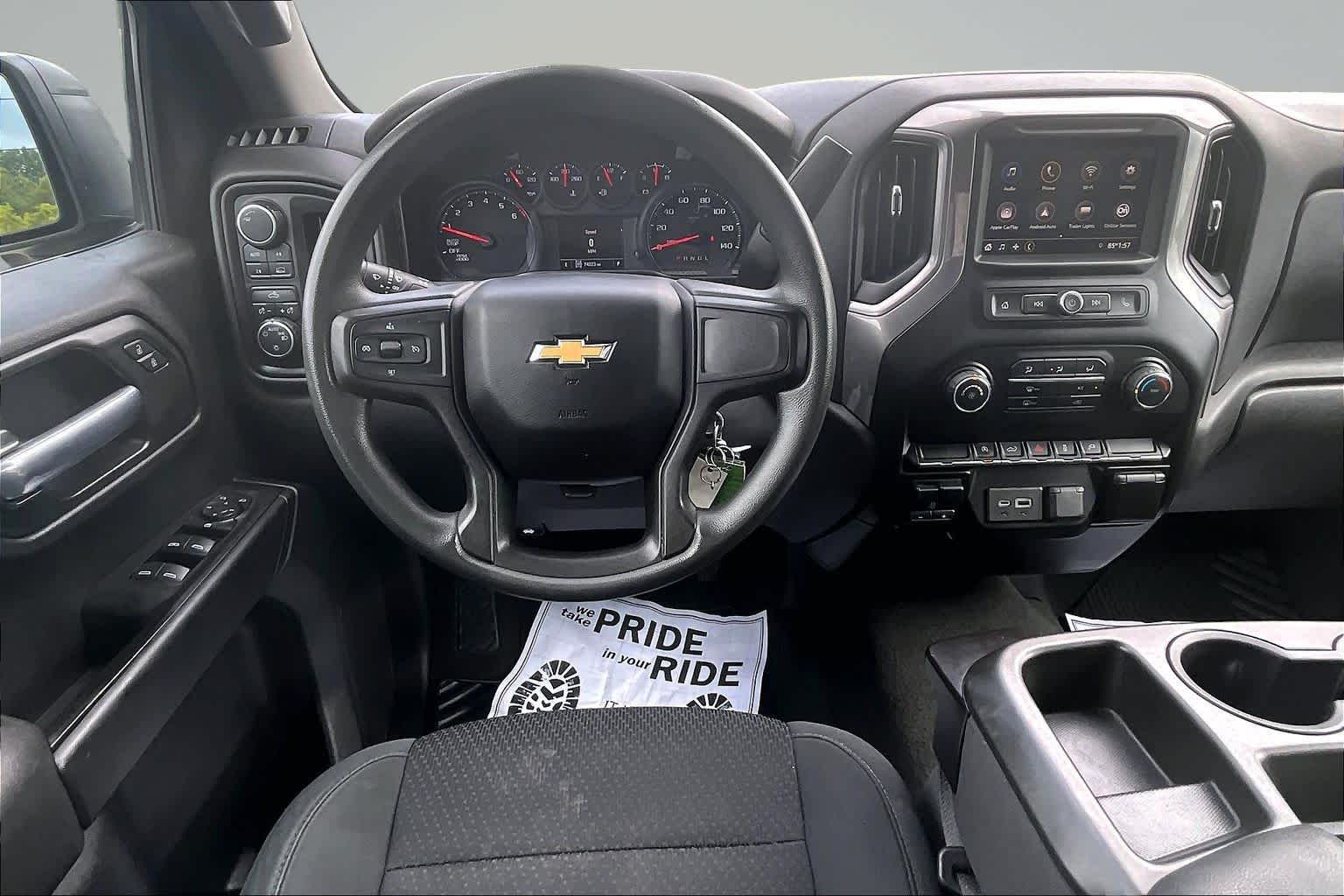 2021 Chevrolet Silverado 1500 Custom Satin Steel Metallic at Mangino Chevrolet