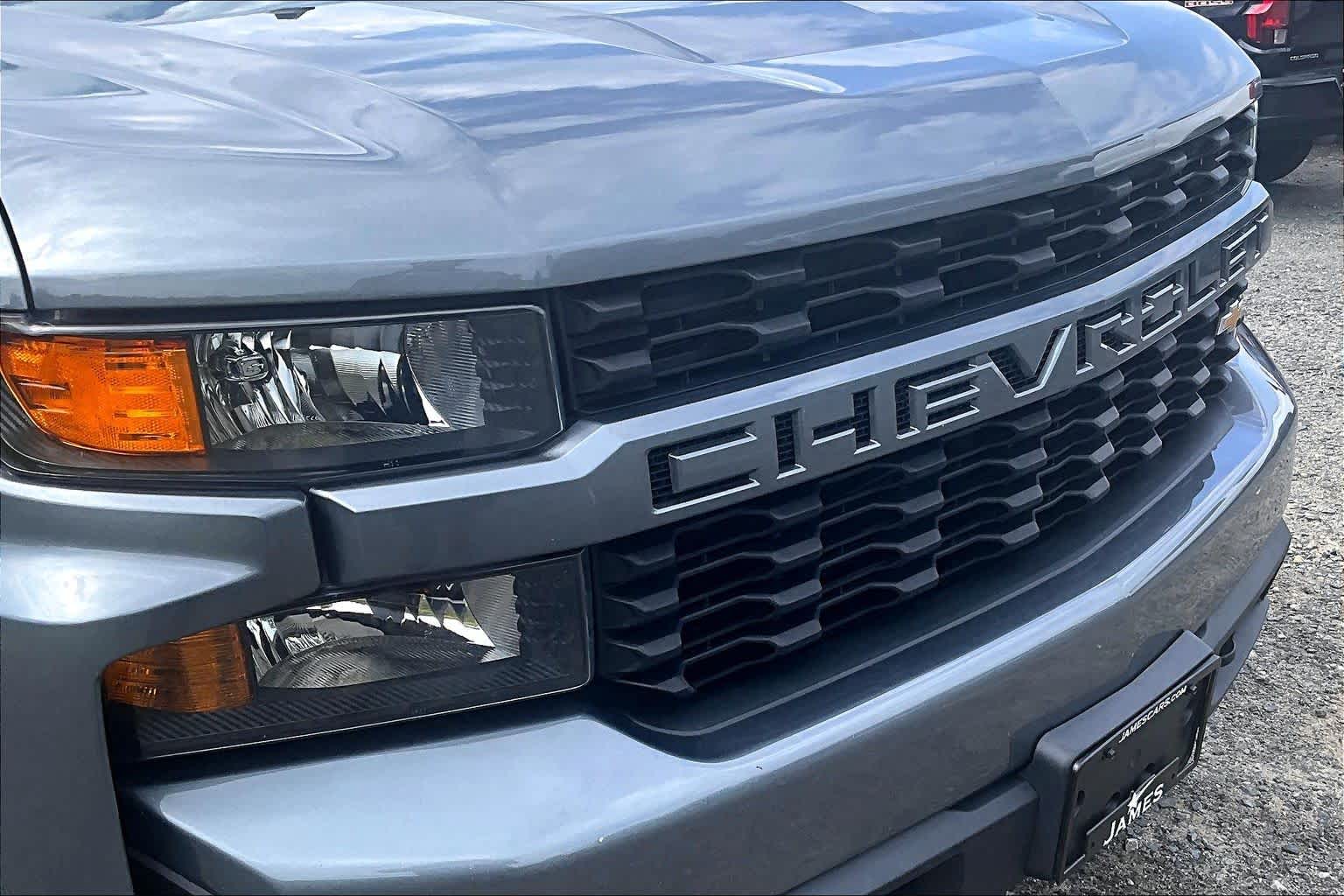 2021 Chevrolet Silverado 1500 Custom Satin Steel Metallic at Mangino Chevrolet