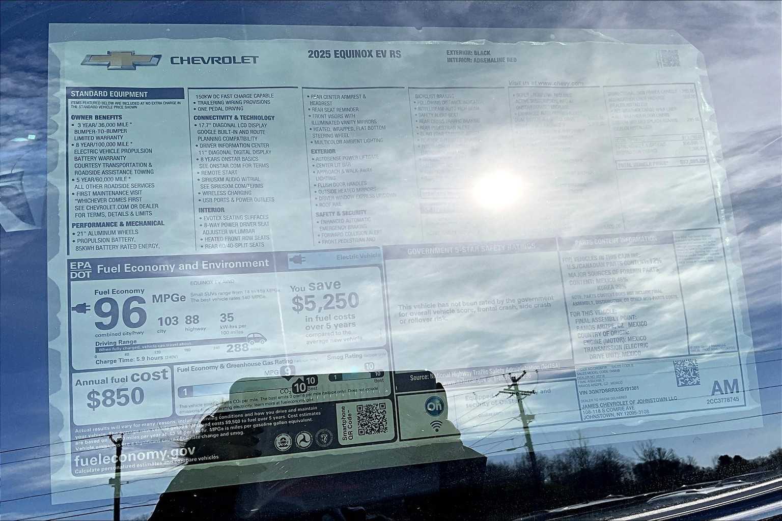 2025 Chevrolet Equinox EV RS Black at James Chevrolet