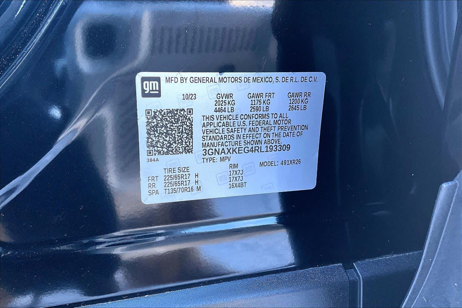 2024 Chevrolet Equinox LT Mosaic Black Metallic at James Chevrolet