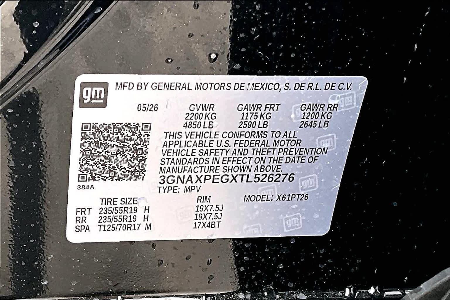 2026 Chevrolet Equinox AWD LT Mosaic Black Metallic at James Chevrolet