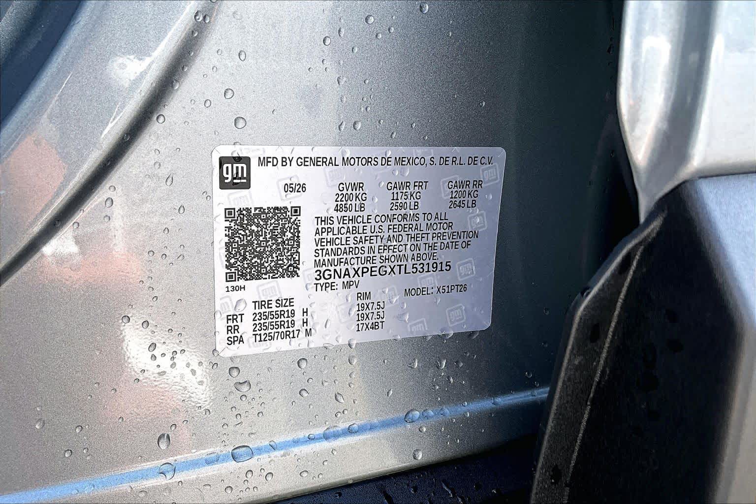 2026 Chevrolet Equinox AWD LT Sterling Gray Metallic at James Chevrolet
