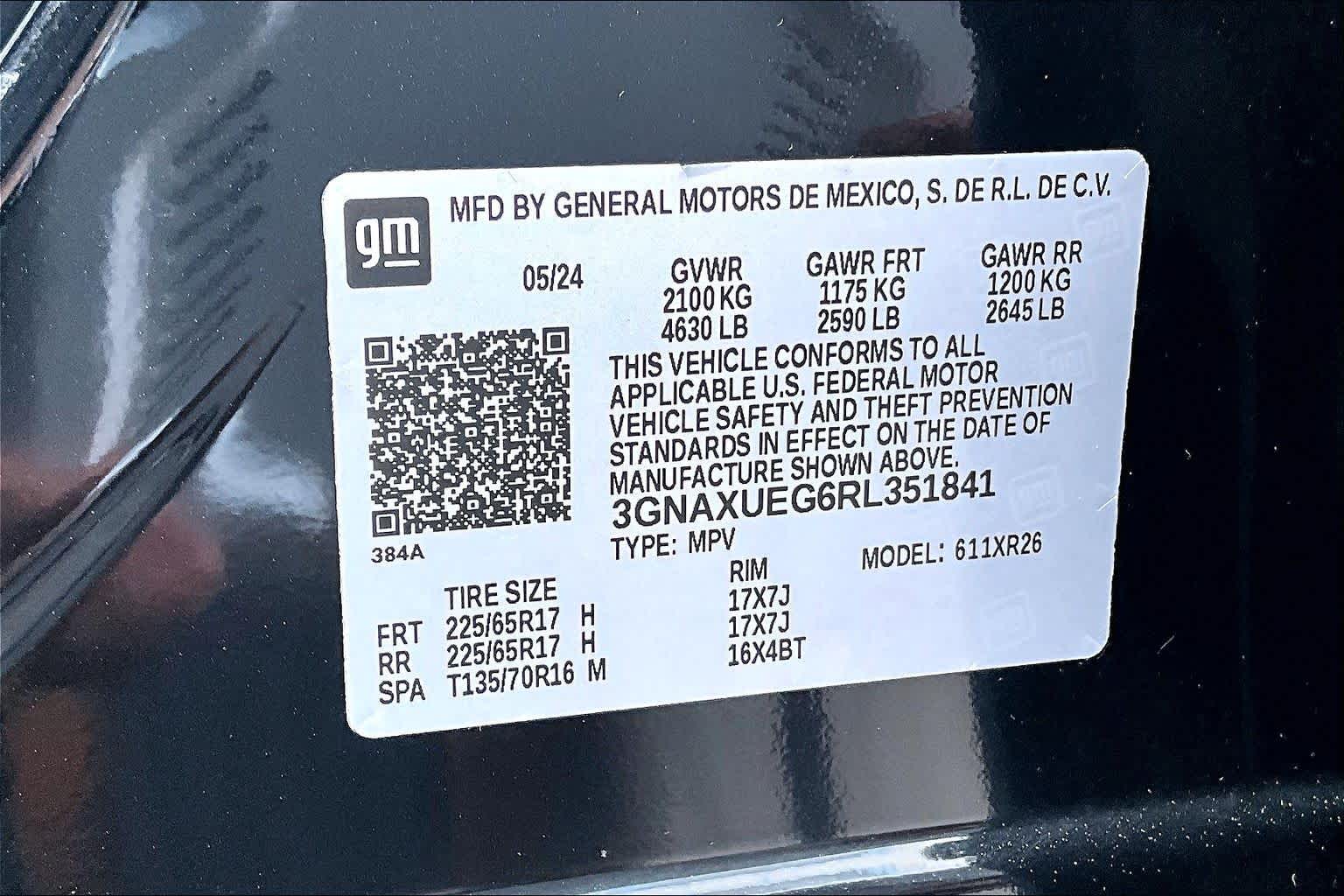 2024 Chevrolet Equinox LT Mosaic Black Metallic at James Chevrolet