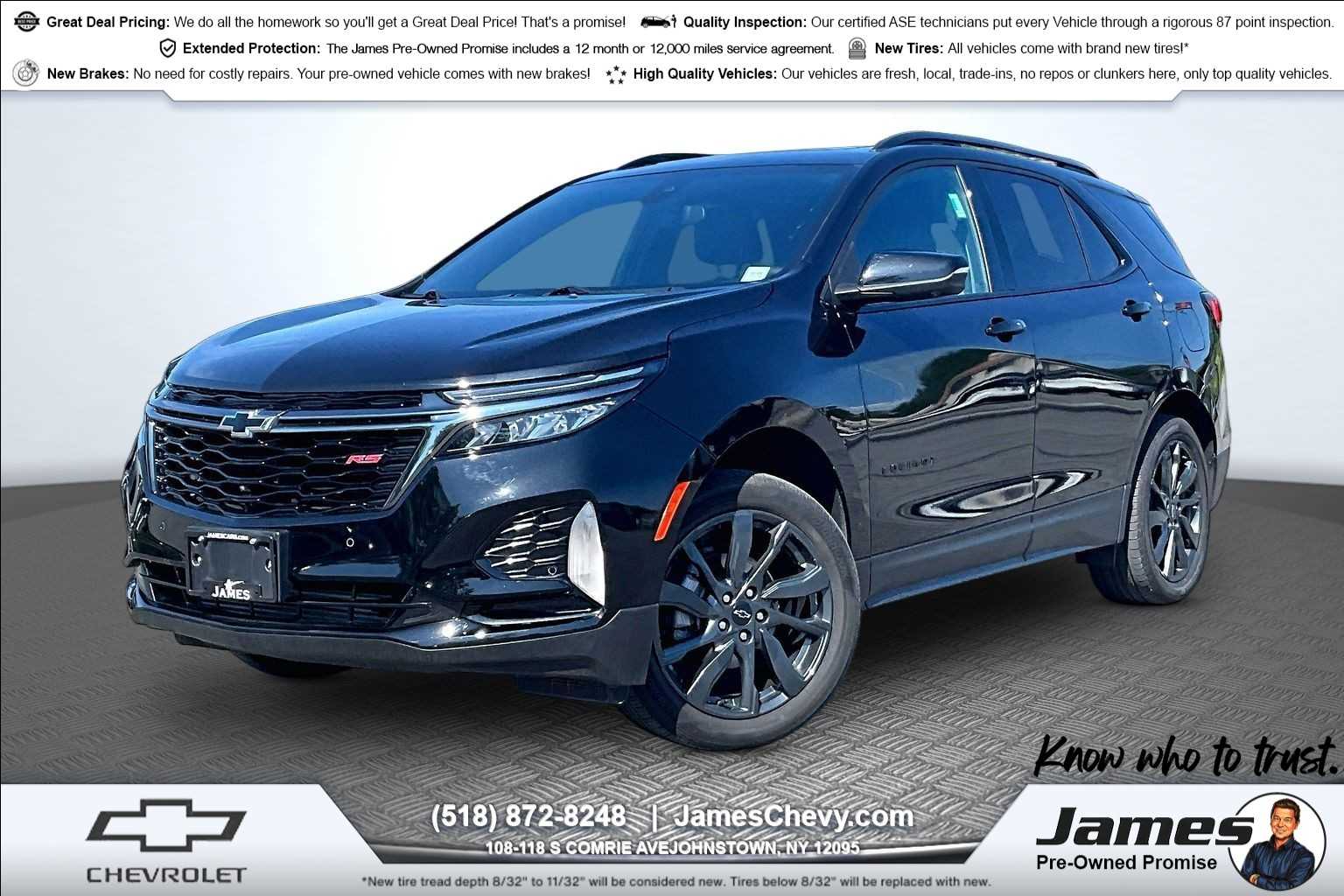 2023 Chevrolet Equinox RS Mosaic Black Metallic at James Chevrolet
