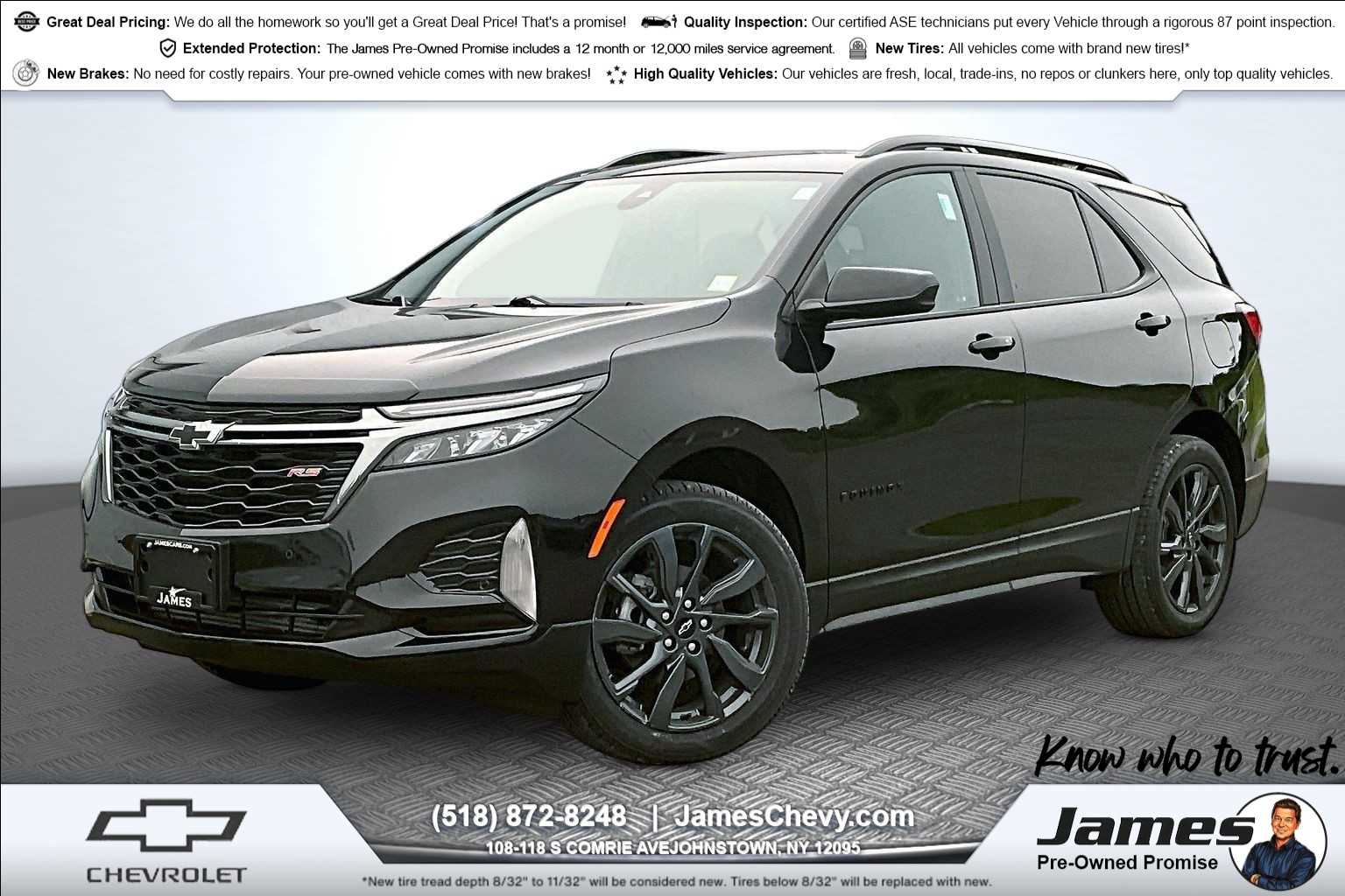 2023 Chevrolet Equinox RS Mosaic Black Metallic at James Chevrolet