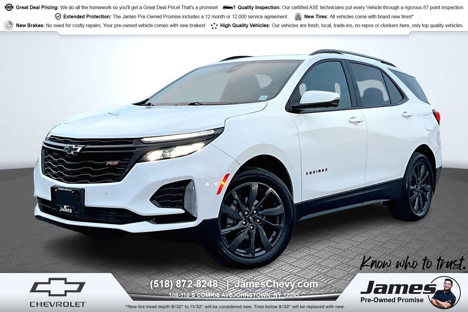 2024 Chevrolet Equinox RS Summit White at James Chevrolet