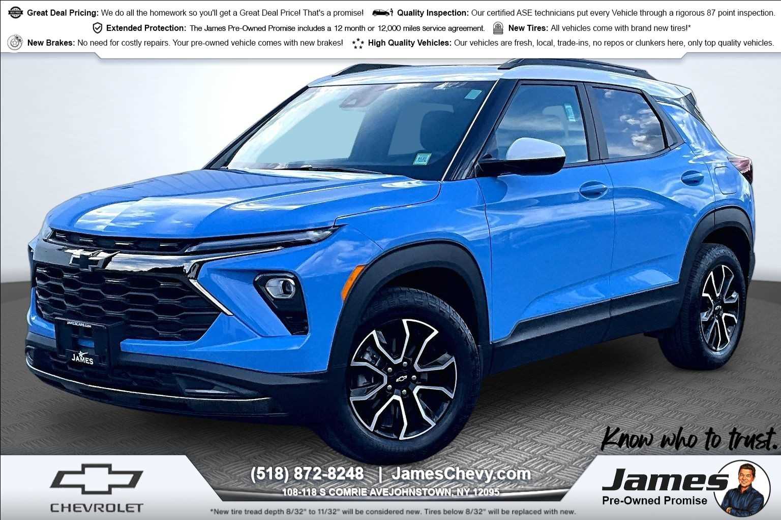 2024 Chevrolet Trailblazer ACTIV Fountain Blue at James Chevrolet