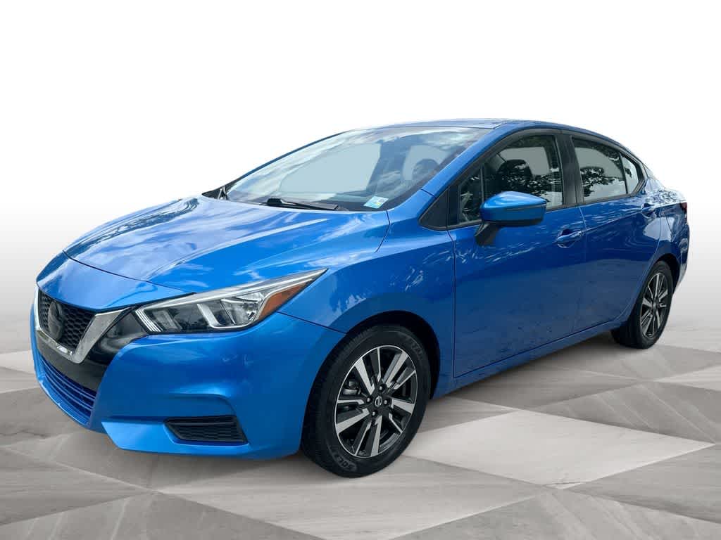 Electric Blue Metallic 2021 Nissan Versa SV FWD Sedan Front-Wheel Drive Continuously Variable Transmission