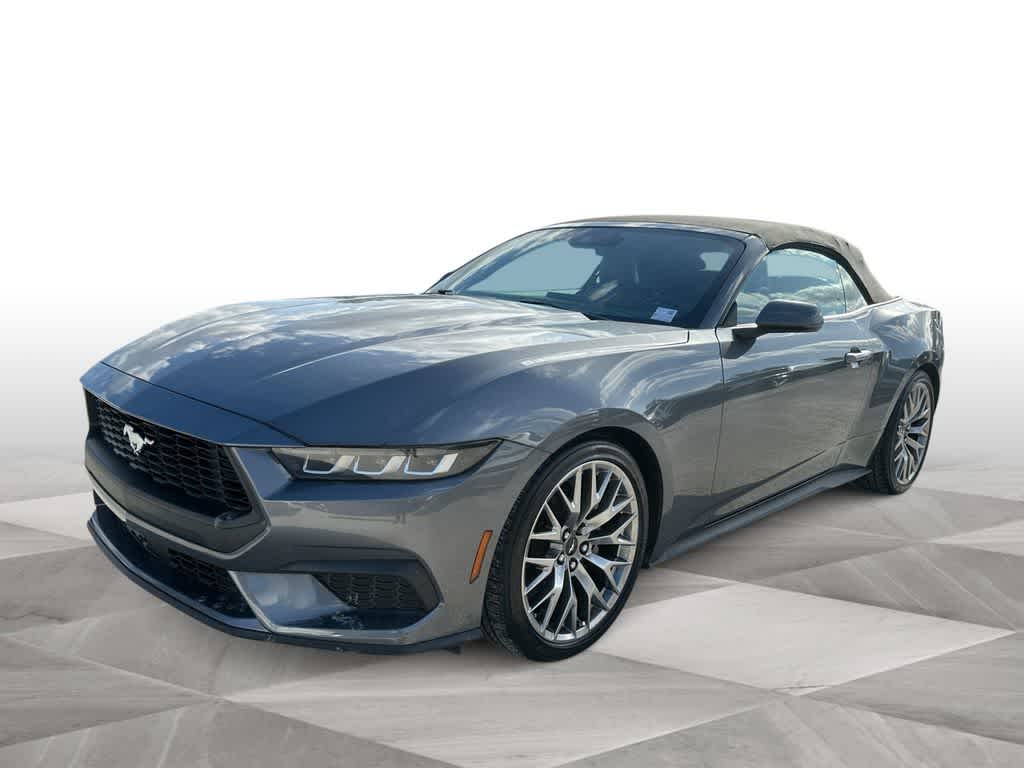 Gray 2024 Ford Mustang EcoBoost Premium Convertible RWD Convertible Rear-Wheel Drive Automatic