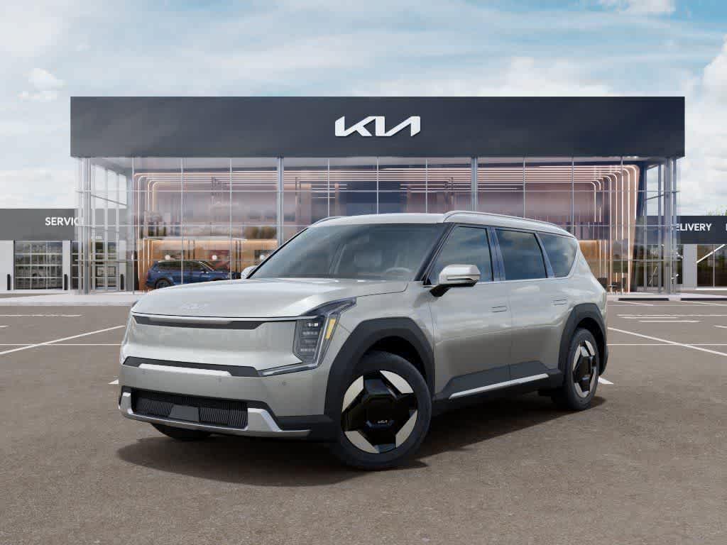 Silver 2026 Kia EV9 Wind AWD SUV / Crossover All-Wheel Drive 1-Speed Automatic