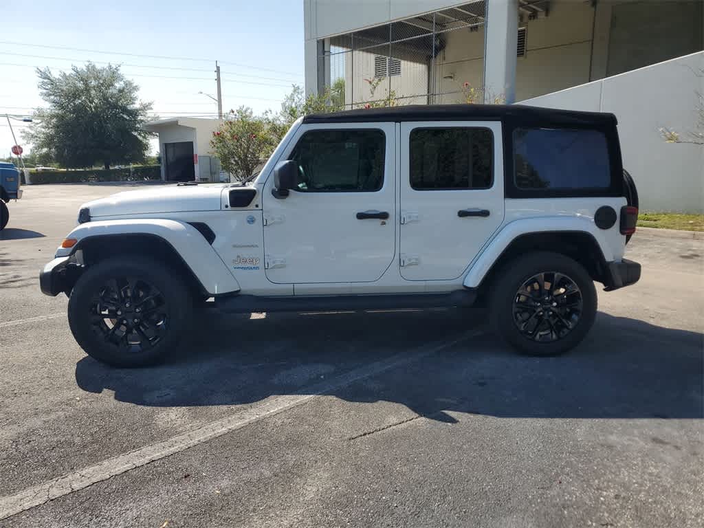 Used 2022 Jeep Wrangler Unlimited Sahara 4XE with VIN 1C4JJXP64NW161105 for sale in Florida City, FL