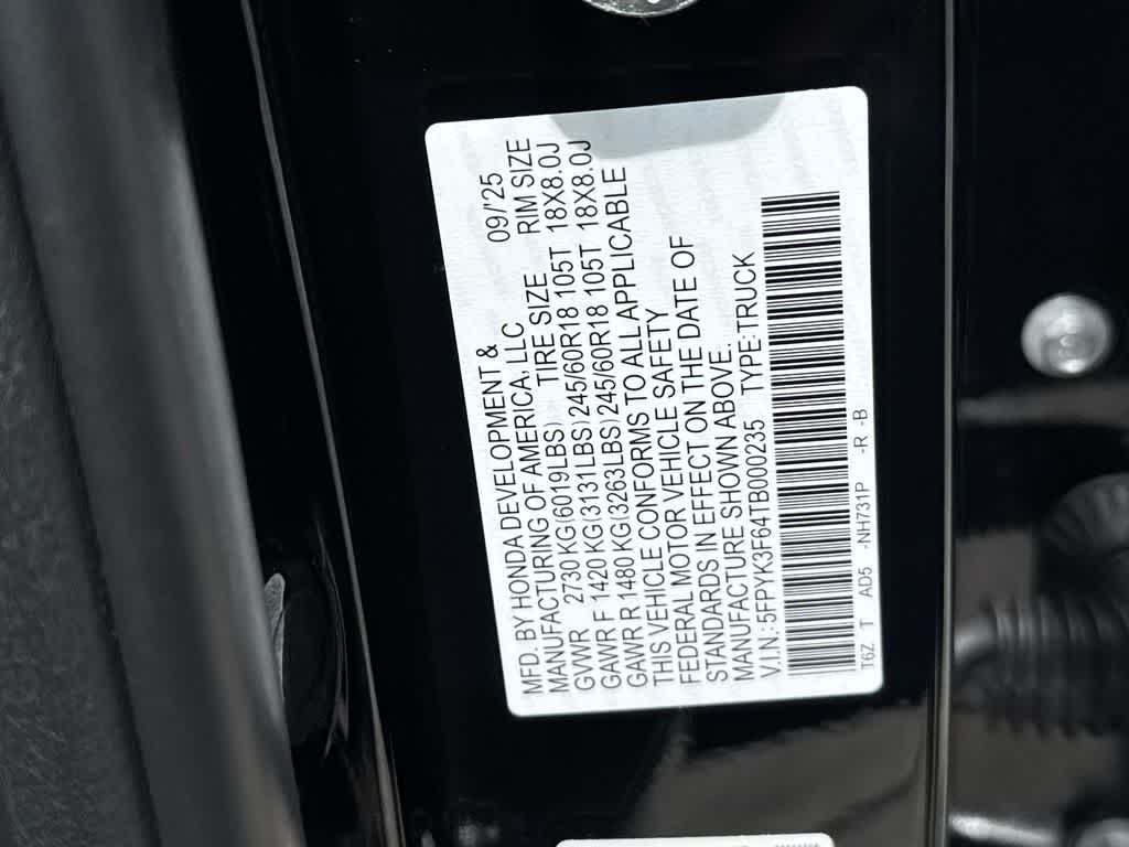 2026 Honda Ridgeline TrailSport - Photo 28
